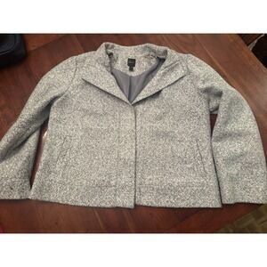 Rafaella‎ Gray Tweed Women's Coat Size Large Petite